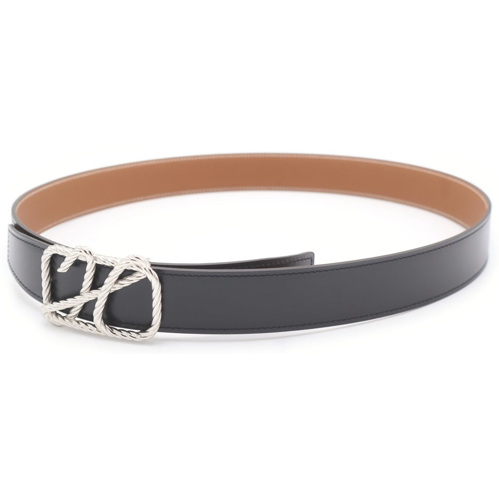 HERMES(エルメス) コードバックル リバーシブル レザー ベルト A刻印