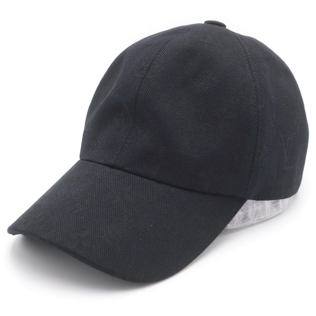 LOUIS VUITTON(ルイヴィトン) モノグラム エッセンシャル キャンバス キャップ 帽子 ブラック M5381L WA0276