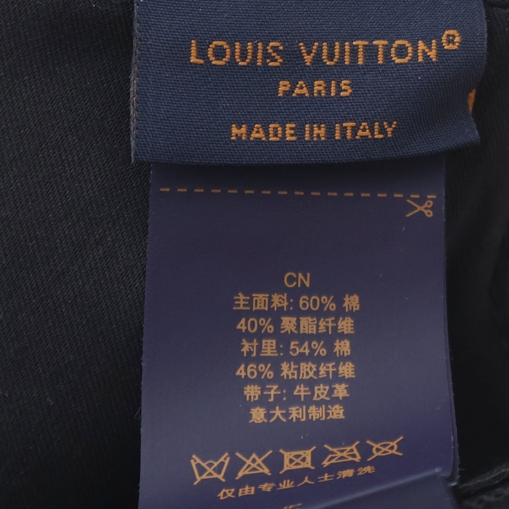 LOUIS VUITTON(ルイヴィトン) モノグラム エッセンシャル キャンバス キャップ 帽子 ブラック M5381L WA0276