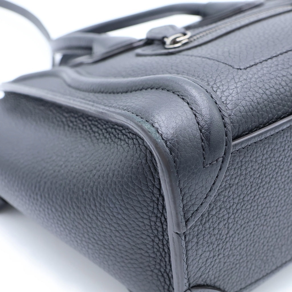 CELINE(セリーヌ) ラゲージ ミニ 2WAY ハンドバッグ ブラック レディース
