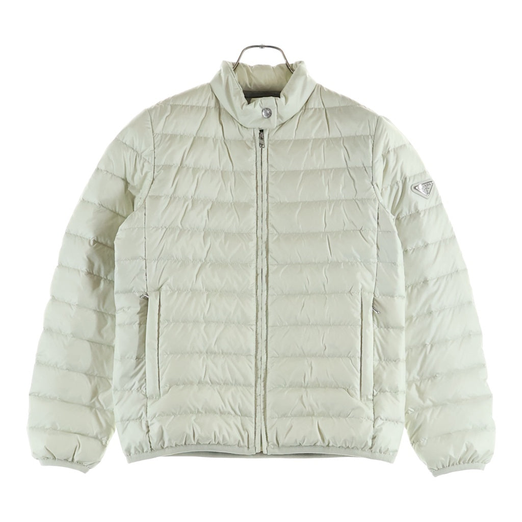 PRADA(プラダ) 三角ロゴプレート ジップアップ ダウンジャケット ホワイト レディース 29X009 R212 11HU