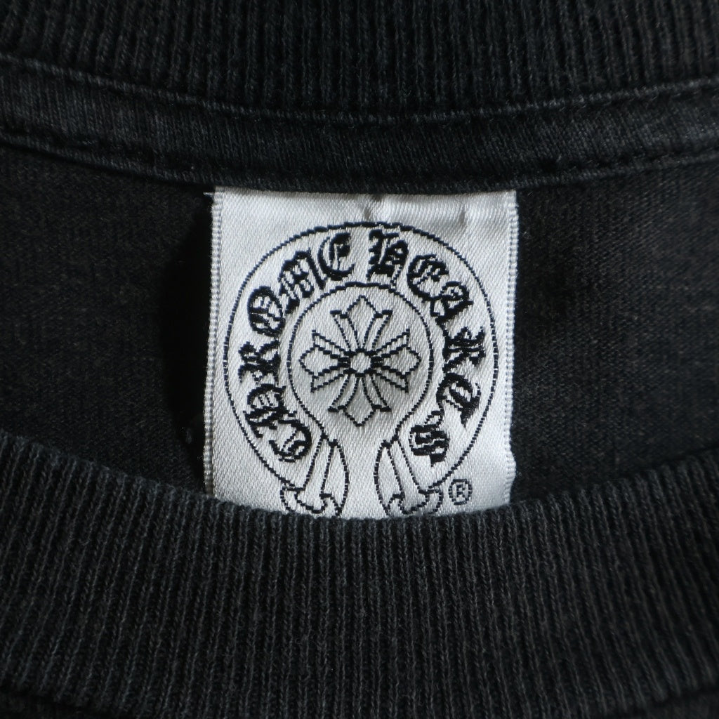 CHROME HEARTS(クロムハーツ) OLD CH T-SHIRT オールド ニューヨーク限定 フローラルクロス クルーネック 半袖Tシャツ カットソー ブラック