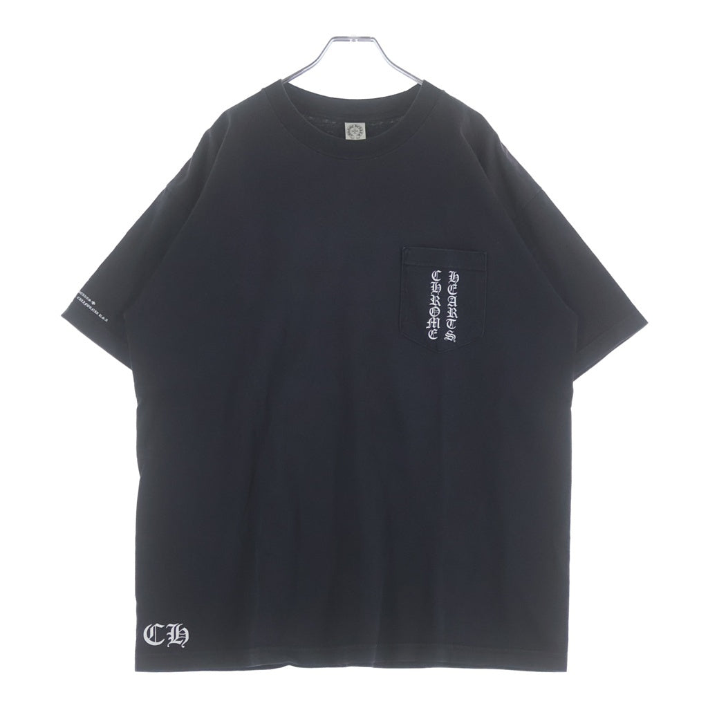 CHROME HEARTS(クロムハーツ) OLD MALIBU CROSS T-SHIRT オールド マリブー クロス プリント 半袖Tシャツカットソー ブラック