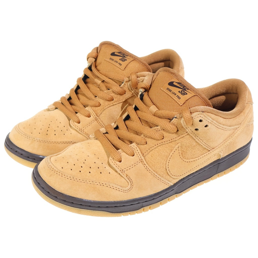 NIKE SB(ナイキエスビー) DUNK LOW PRO WHEAT MOCHA ダンク ロー プロ ウィート モカ ローカットスニーカー ブラウン US9/27cm BQ6817-204