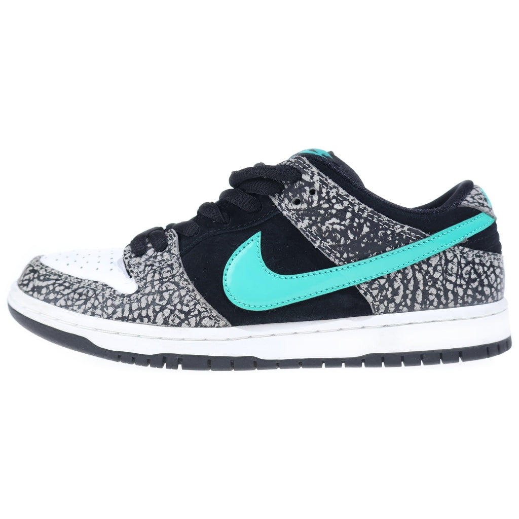 NIKE SB(ナイキエスビー) DUNK LOW PRO ATMOS ELEPHANT ダンク ロー プロ エスビー アトモス ローカット スニーカー ブラック/グレー US8.5/26.5cm BQ6817-009