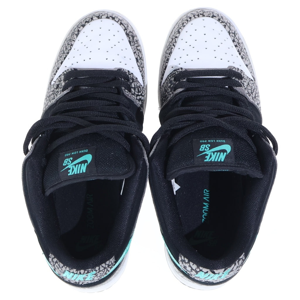 NIKE SB(ナイキエスビー) DUNK LOW PRO ATMOS ELEPHANT ダンク ロー プロ エスビー アトモス ローカット スニーカー ブラック/グレー US8.5/26.5cm BQ6817-009