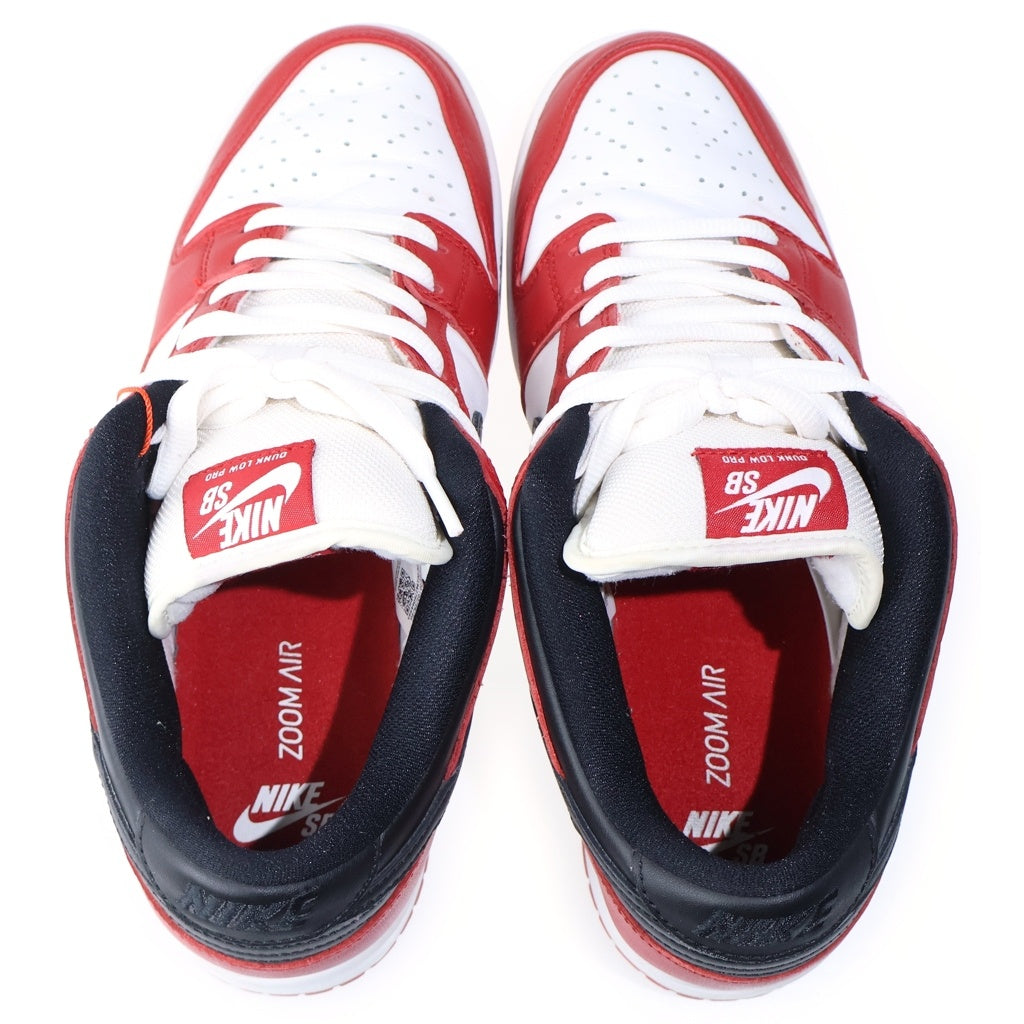 NIKE SB(ナイキエスビー) DUNK LOW PRO CHICAGO BQ6817-600 ダンクロープロ シカゴ スニーカー シューズ レッド/ホワイト/ブラック US9/27cm BQ6817-600