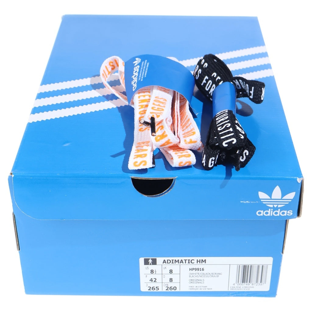 adidas(アディダス) ×HUMAN MADE Adimatic アディマティック ローカットスニーカー ベージュ/オレンジ/ブラック US8.5/26.5cm HP9916