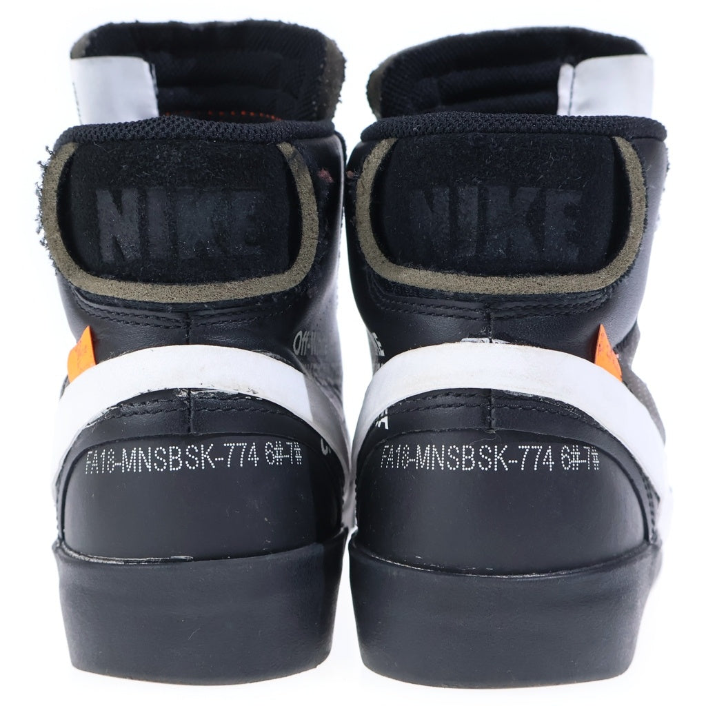 NIKE(ナイキ) ×OFF-WHITE BLAZER STUDIO MID GRIM REAPER オフホワイト ブレーザースタジオ ミッドグリムリーパー スニーカー シューズ ブラック US6.5/24.5cm AA3832-001 レディース