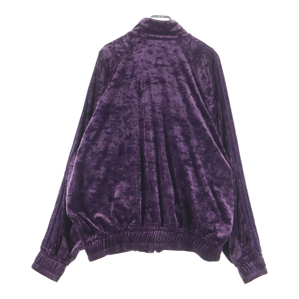 SEVESKIG(セヴシグ) 25SS VELOUR PATCH SWING JACKET ベロア パッチ スウィング ジップアップ ジャケット パープル JK-SV-NGA-1010