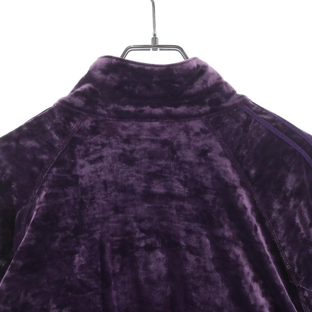 SEVESKIG(セヴシグ) 25SS VELOUR PATCH SWING JACKET ベロア パッチ スウィング ジップアップ ジャケット パープル JK-SV-NGA-1010