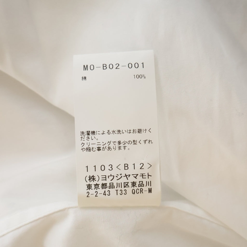 Y's for men(ワイズフォーメン) BROAD SHIRT WITH PANEL POCKET ブロード シャツ ウィズ パネル ポケット 長袖シャツ ホワイト M0-B02-001