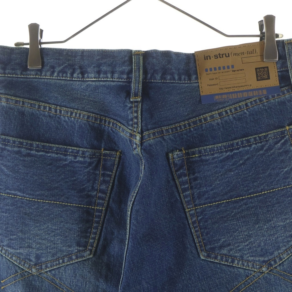 MIHARA YASUHIRO(ミハラヤスヒロ) 26SS HARD WASHED SELVAGE DENIM STRAIGHT PANTS ハード ウォッシュ セルビッチ デニムストレートパンツ インディゴ I16PT082