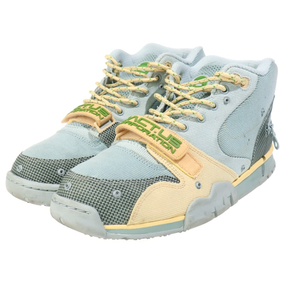 NIKE(ナイキ) ×TRAVIS SCOTT AIR TRAINER 1 SP トラヴィススコット エアトレーナー1 ハイカットスニーカー ライトグリーン US10.5/28.5cm DR7515-001