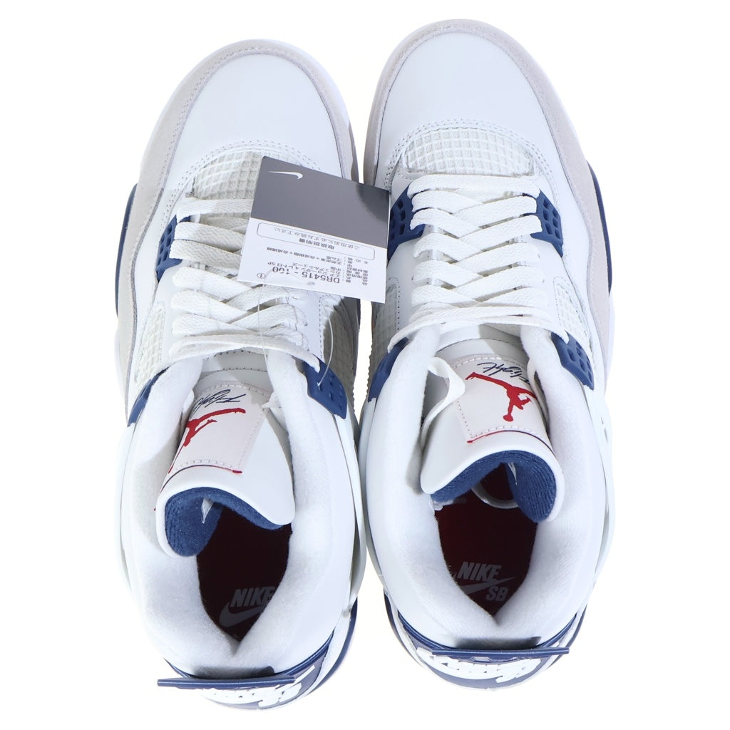 NIKE(ナイキ) AIR JORDAN 4 RETRO SP SUMMIT WHITE エアジョーダン4 レトロ サミットホワイト ミッドカットスニーカー ホワイト/ブルー US10.5/28.5cm DR5415-100