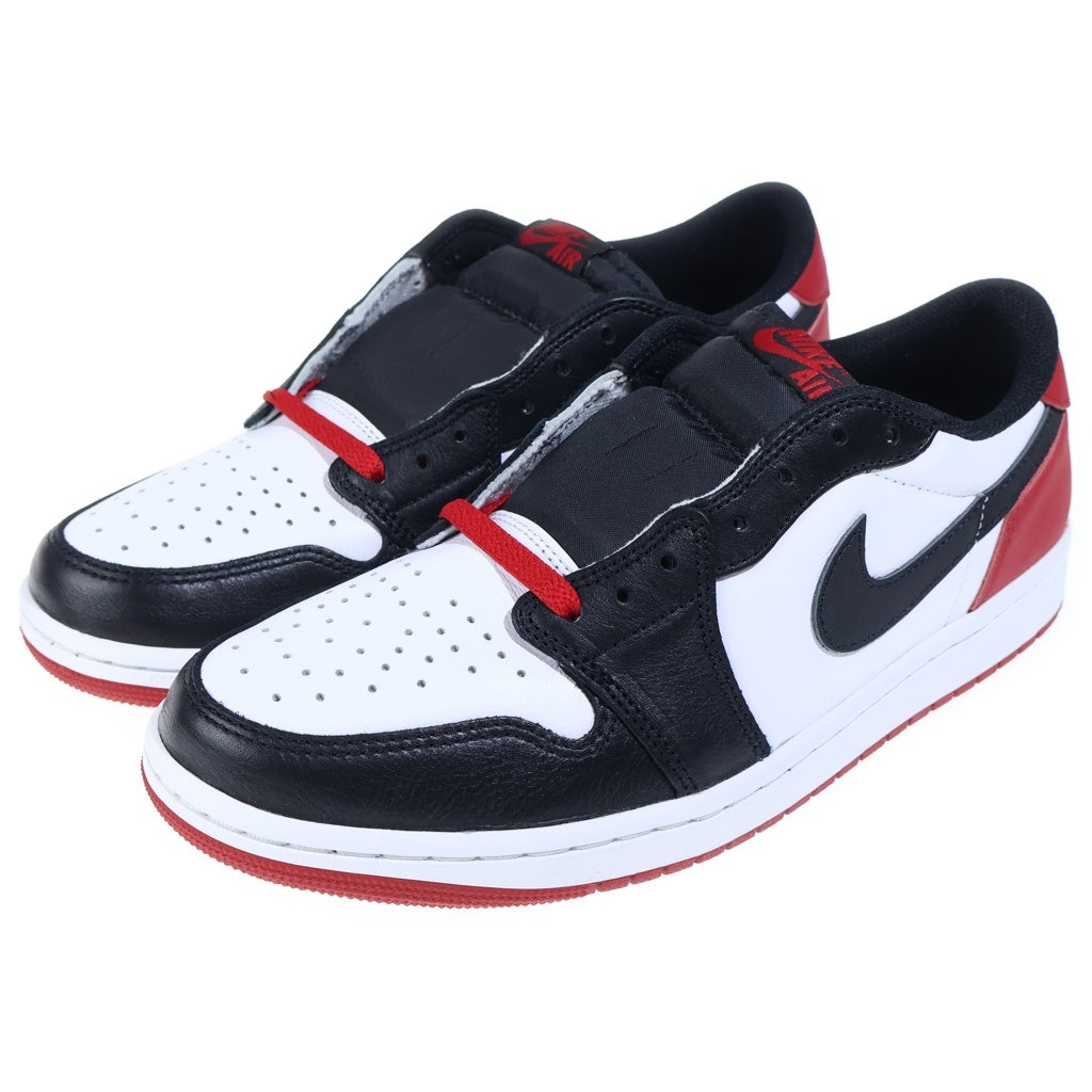 NIKE(ナイキ) AIR JORDAN 1 RETRO LOW OG BLACK TOE エアジョーダン1 ブラックトゥ ローカットスニーカー ホワイト/ブラック/レッド US10.5/28.5cm CZ0790-106