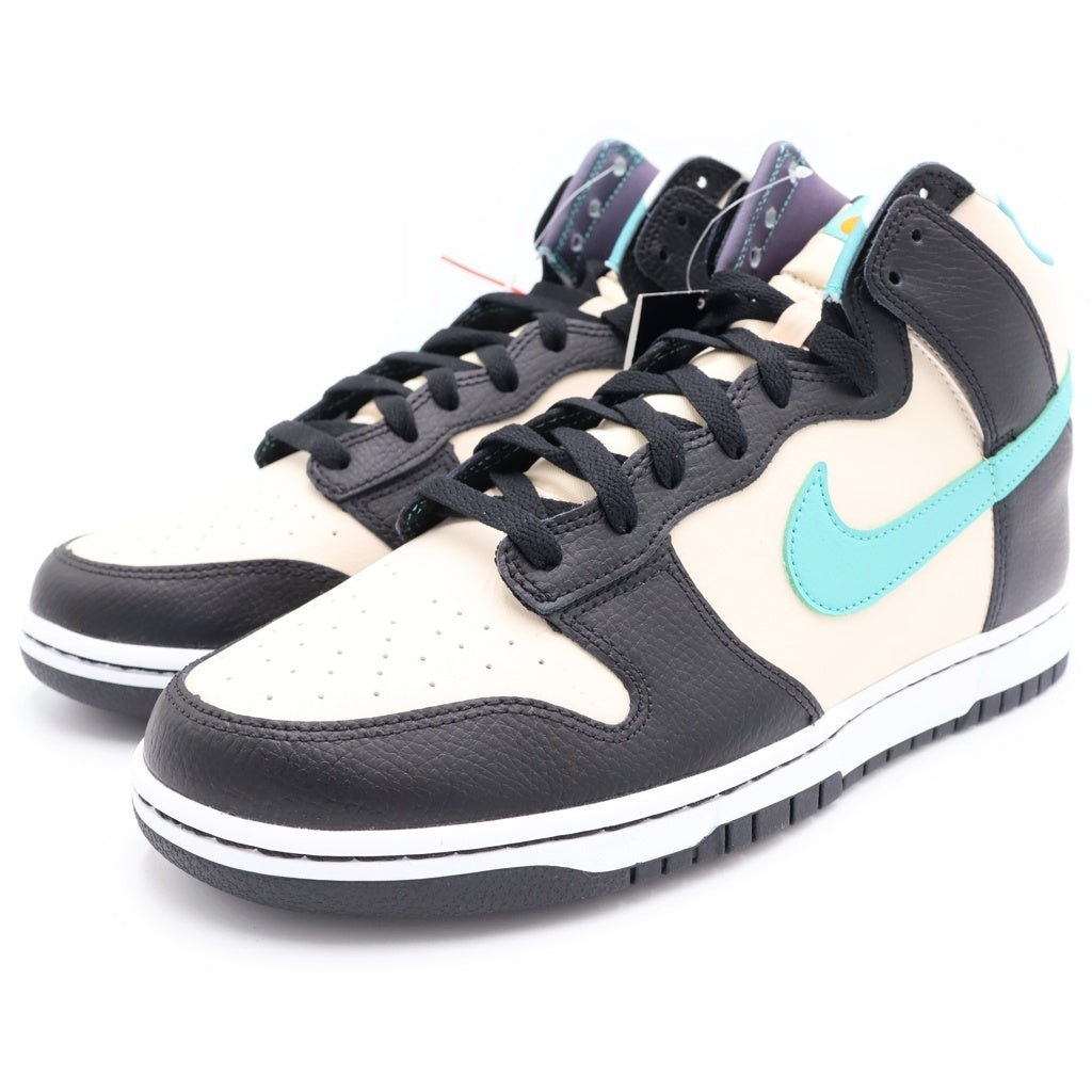 NIKE(ナイキ) DUNK HIGH RETRO EMB PEARL WHITE ダンク パールホワイト ハイカットスニーカー ブラック/ホワイト US11/29cm DO9455-200