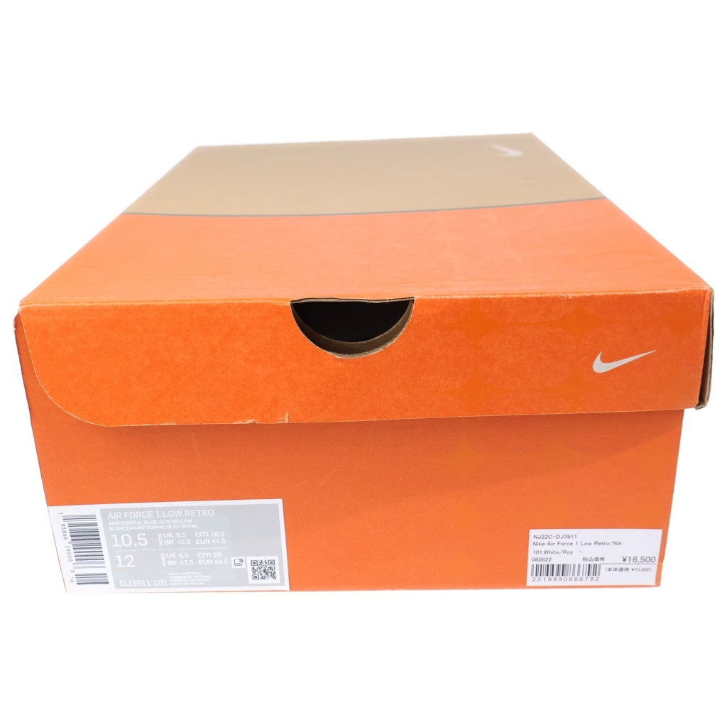NIKE(ナイキ) AIR FORCE 1 LOW RETRO エアフォース 1 レトロ カラー オブ ザ マンス ローカットスニーカー ホワイト US10.5/28.5cm DJ3911-101