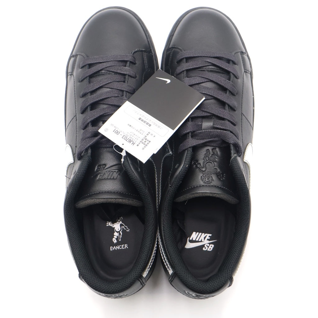 NIKE SB(ナイキエスビー) ×DANCER SKATEBOARDS ZM BLAZER LOW QS ×ダンサー スケートボード ズーム ブレザー ローカットスニーカー ブラック US11/29cm HJ6703-001