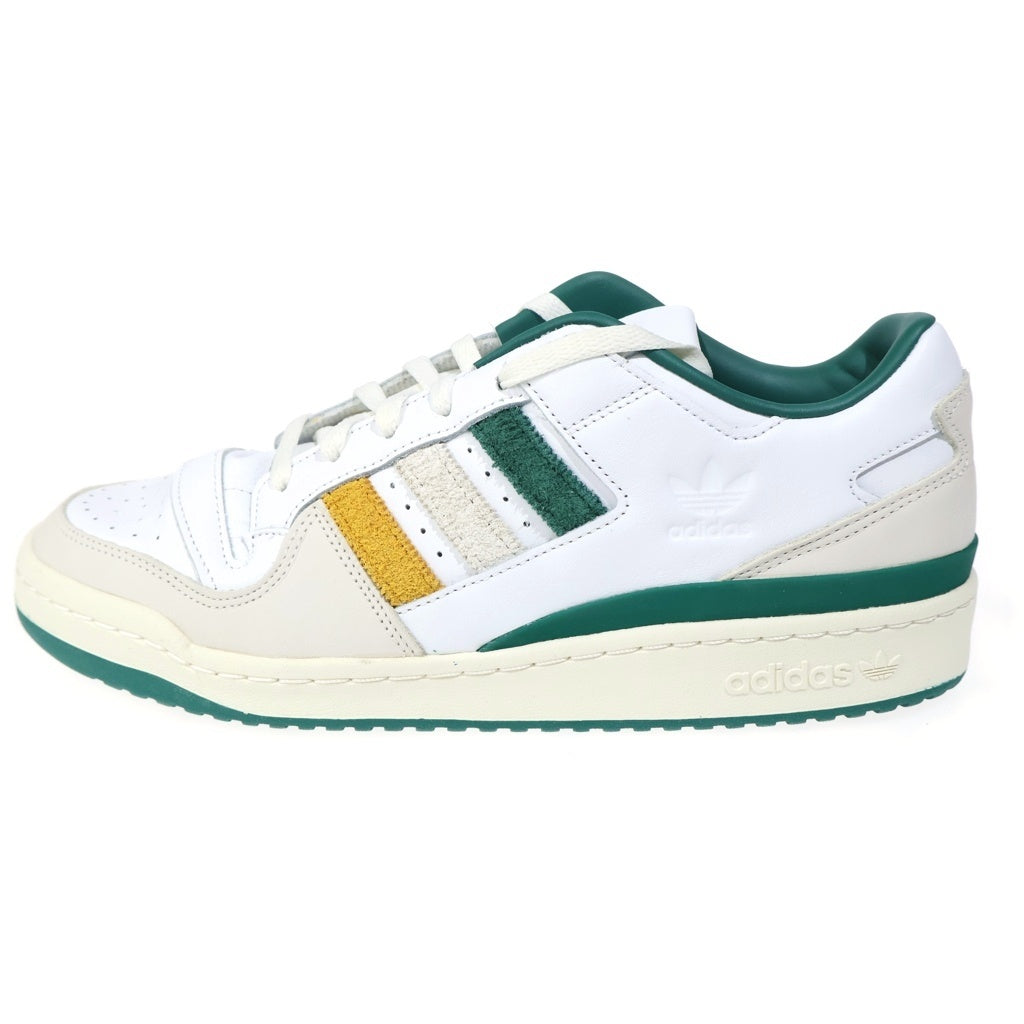adidas(アディダス) ×END FORUM LOW フォーラムローエンド ローカットスニーカー シューズ ホワイト/グリーン US11.5/29.5cm HR1527
