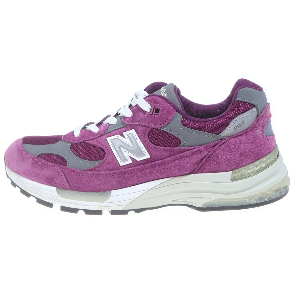 New Balance(ニューバランス) M992BA スウェード ローカットスニーカー パープル US10.5/28.5cm
