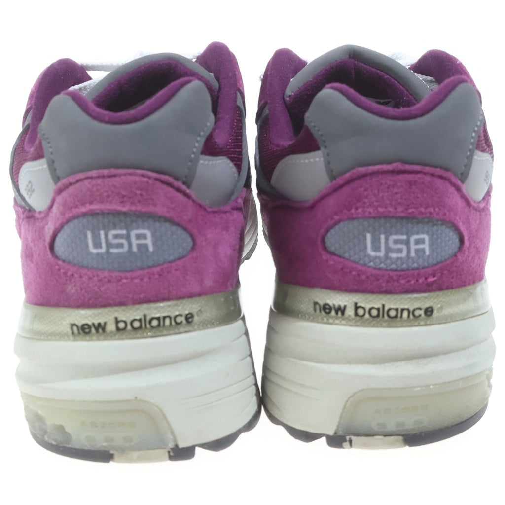 New Balance(ニューバランス) M992BA スウェード ローカットスニーカー パープル US10.5/28.5cm