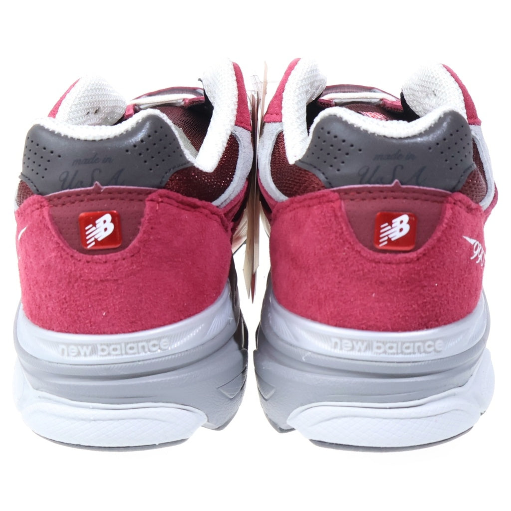 New Balance(ニューバランス) M990TF03 スウェード ローカットスニーカー レッド US10.5/28.5cm