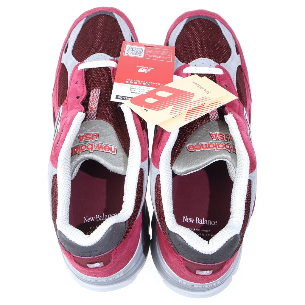New Balance(ニューバランス) M990TF03 スウェード ローカットスニーカー レッド US10.5/28.5cm