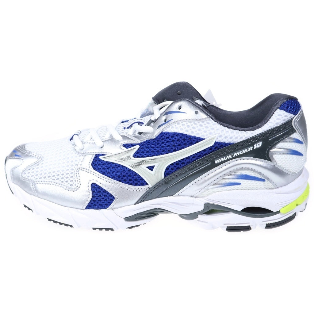 MIZUNO(ミズノ) WAVE RIDER 10 ウェーブ ライダー10 ローカットスニーカー ホワイト/ブルー US10.5/28.5cm D1GA210406