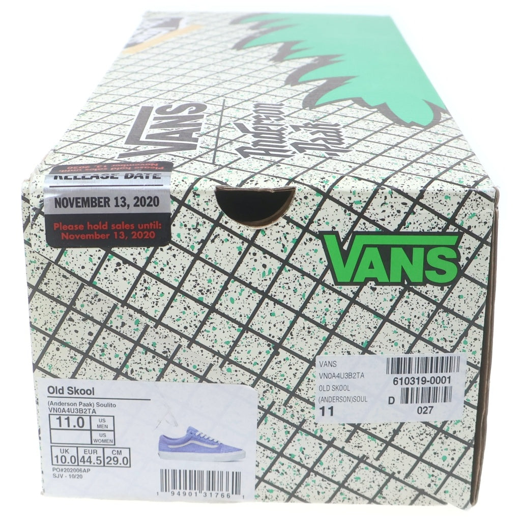 VANS(ヴァンズ) ×ANDERSON PAAK OLD SKOOL DX ×アンダーソン パーク オールド スクール ローカットスニーカー パープル US11/29cm VN0A4U3B2TA