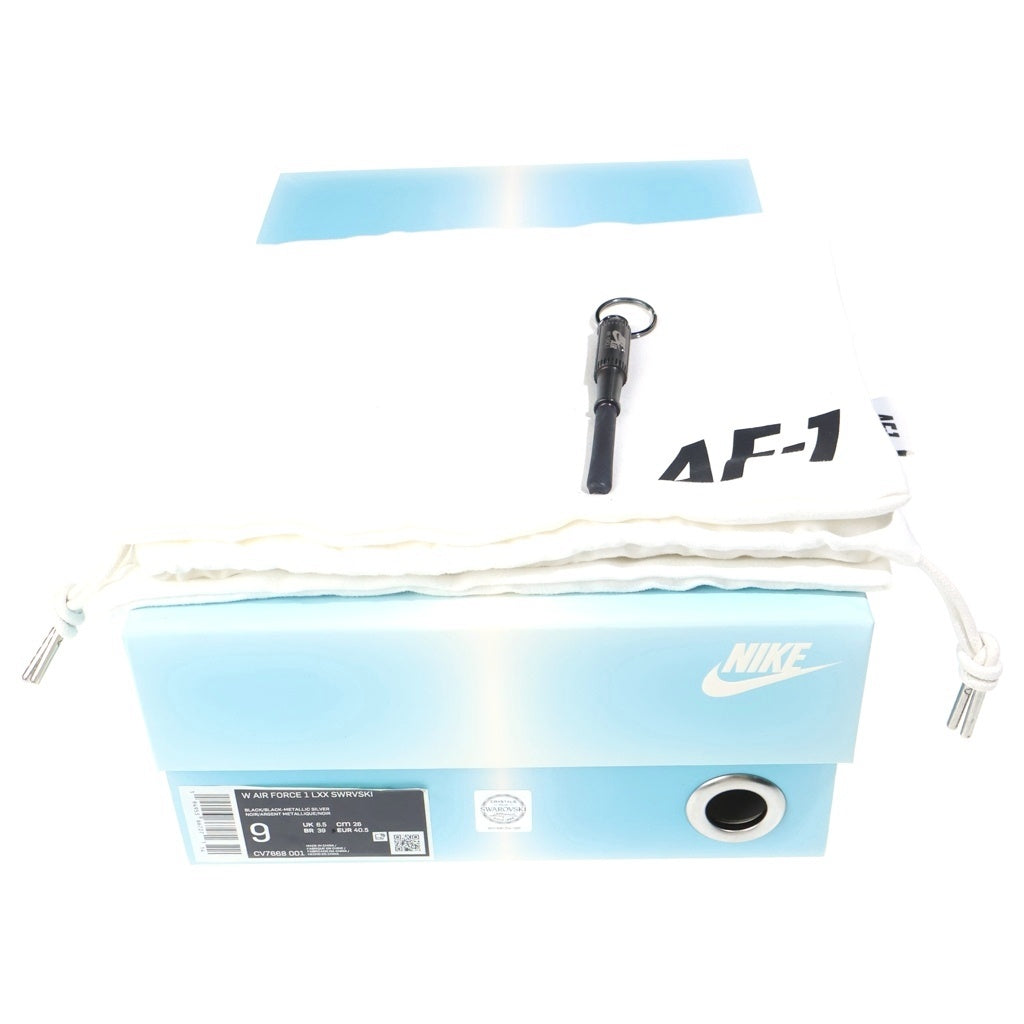NIKE(ナイキ) WMNS AIR FORCE 1 LXX SWRVSKI ウィメンズ エアフォース スワロフスキー ローカットスニーカー ブラック US8/26cm CV7688-001