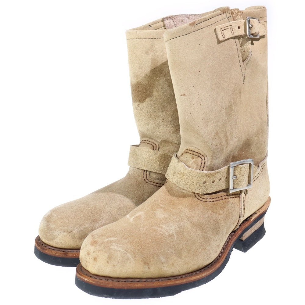 RED WING(レッド ウイング) 8268 ENGINEER BOOTS エンジニア ブーツ スウェードレザー ベージュ US8 1/2
