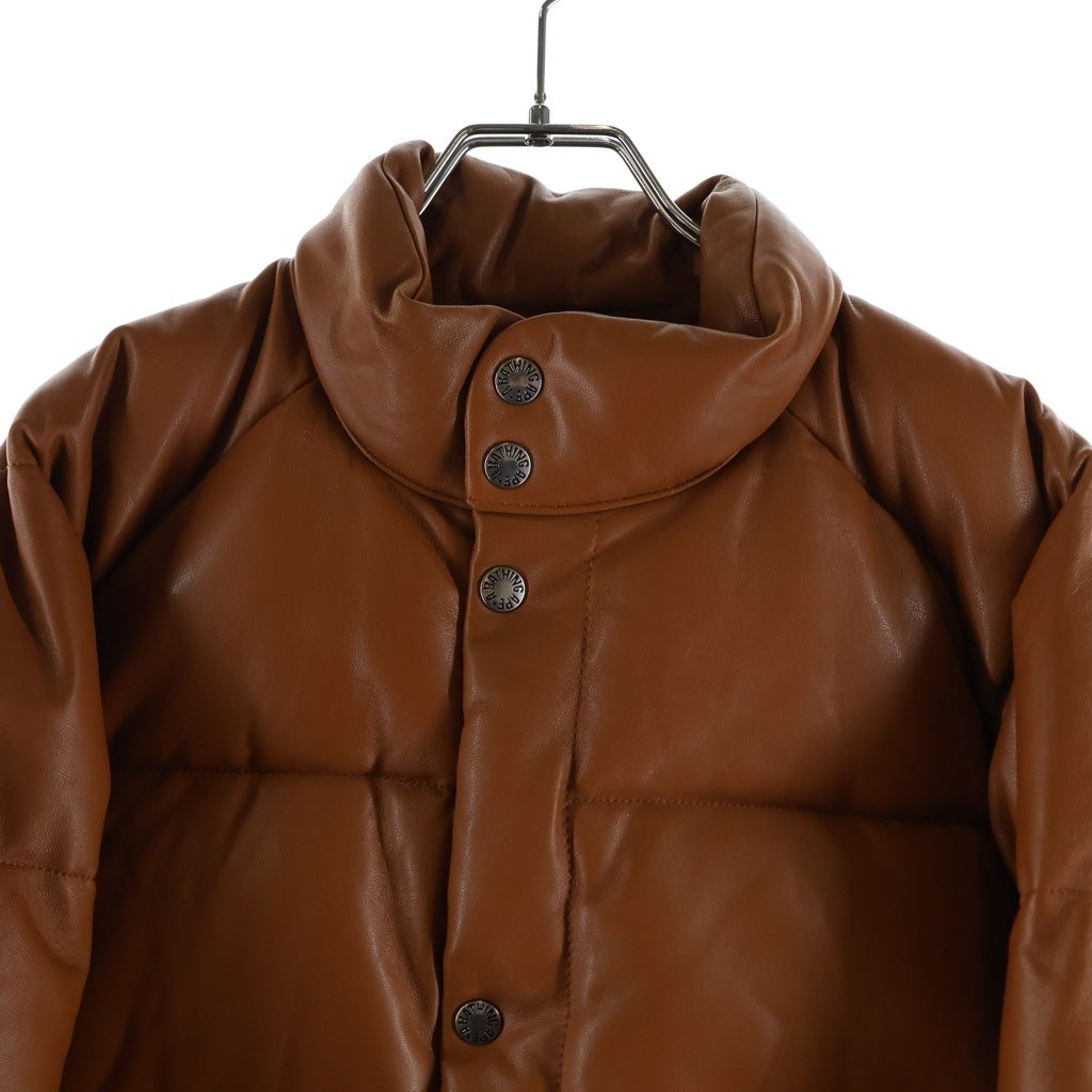 A BATHING APE(アベイシングエイプ) 復刻 シープスキン レザー ダウンジャケット ブラウン 001HJH701007M