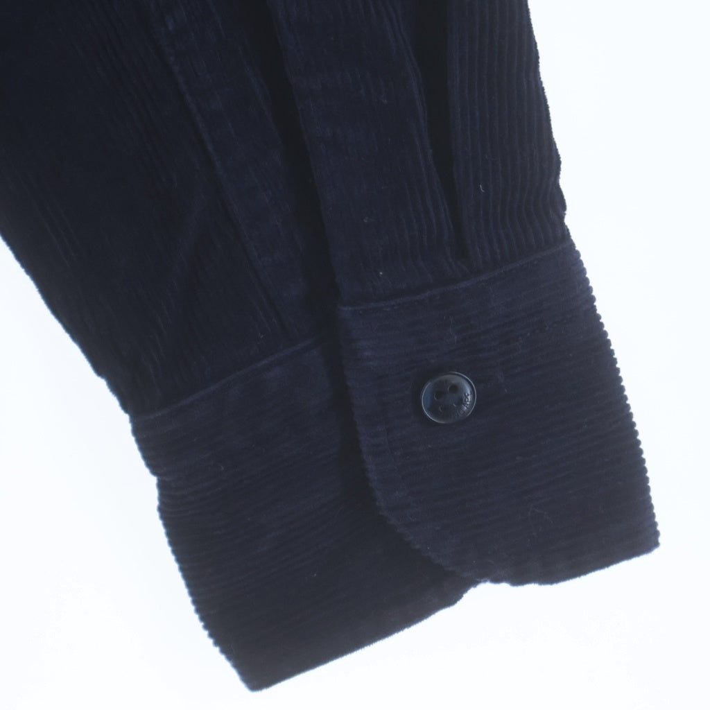 A BATHING APE(アベイシングエイプ) Corduroy LS Shirt コーデュロイ 長袖シャツ ネイビー 007SHF801002X
