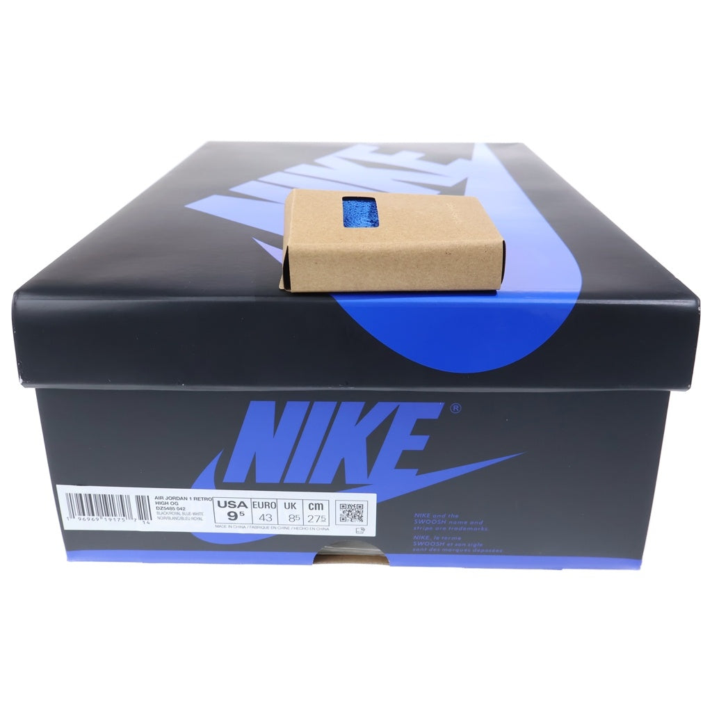 NIKE(ナイキ) AIR JORDAN 1 RETRO HIGH OG ROYAL REIMAGINED DZ5485-042 エアジョーダン1スエードロイヤル ハイカットスニーカー ブルー/ブラック US9.5/27.5cm