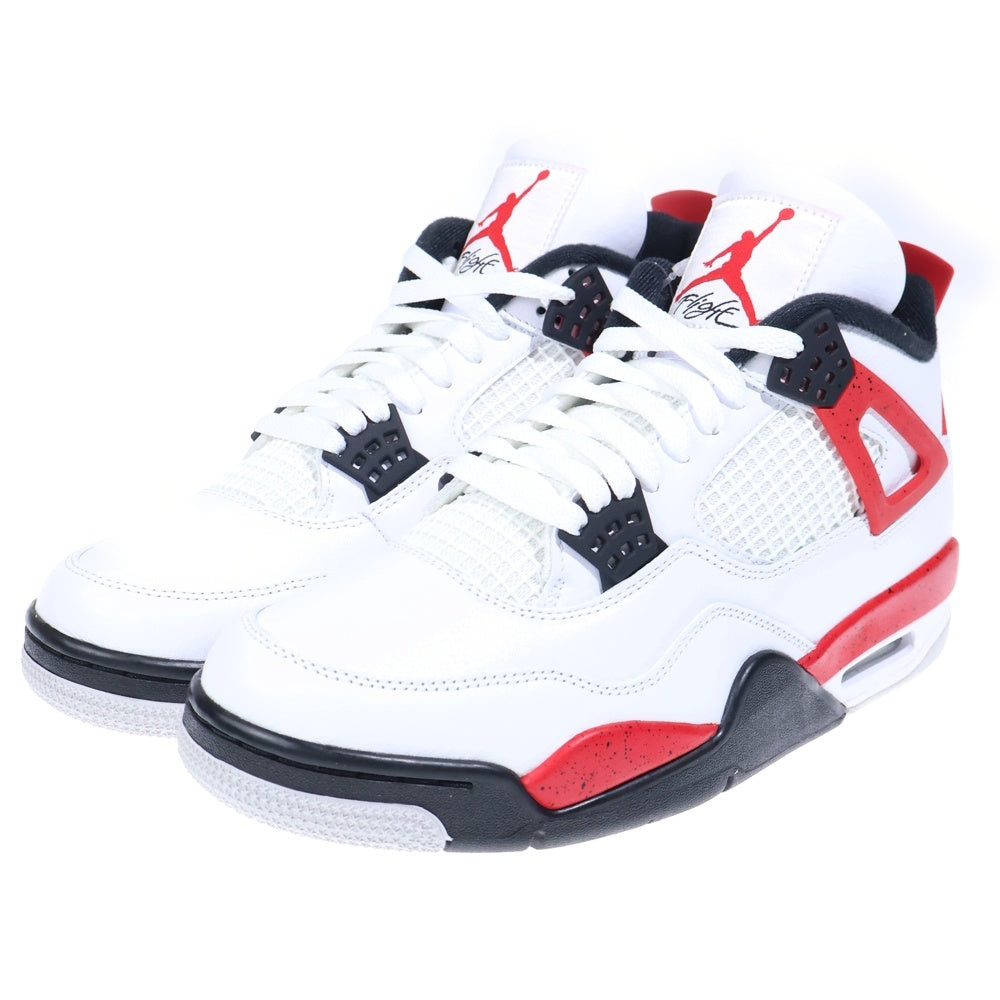NIKE(ナイキ) AIR JORDAN 4 RETRO RED CEMENT DH6927-161 エアジョーダン レトロ レッドセメント ミッドカットスニーカー ホワイト/レッド US9.5/27.5cm