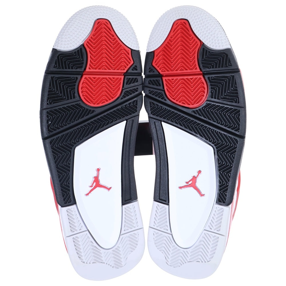 NIKE(ナイキ) AIR JORDAN 4 RETRO RED CEMENT DH6927-161 エアジョーダン レトロ レッドセメント ミッドカットスニーカー ホワイト/レッド US9.5/27.5cm