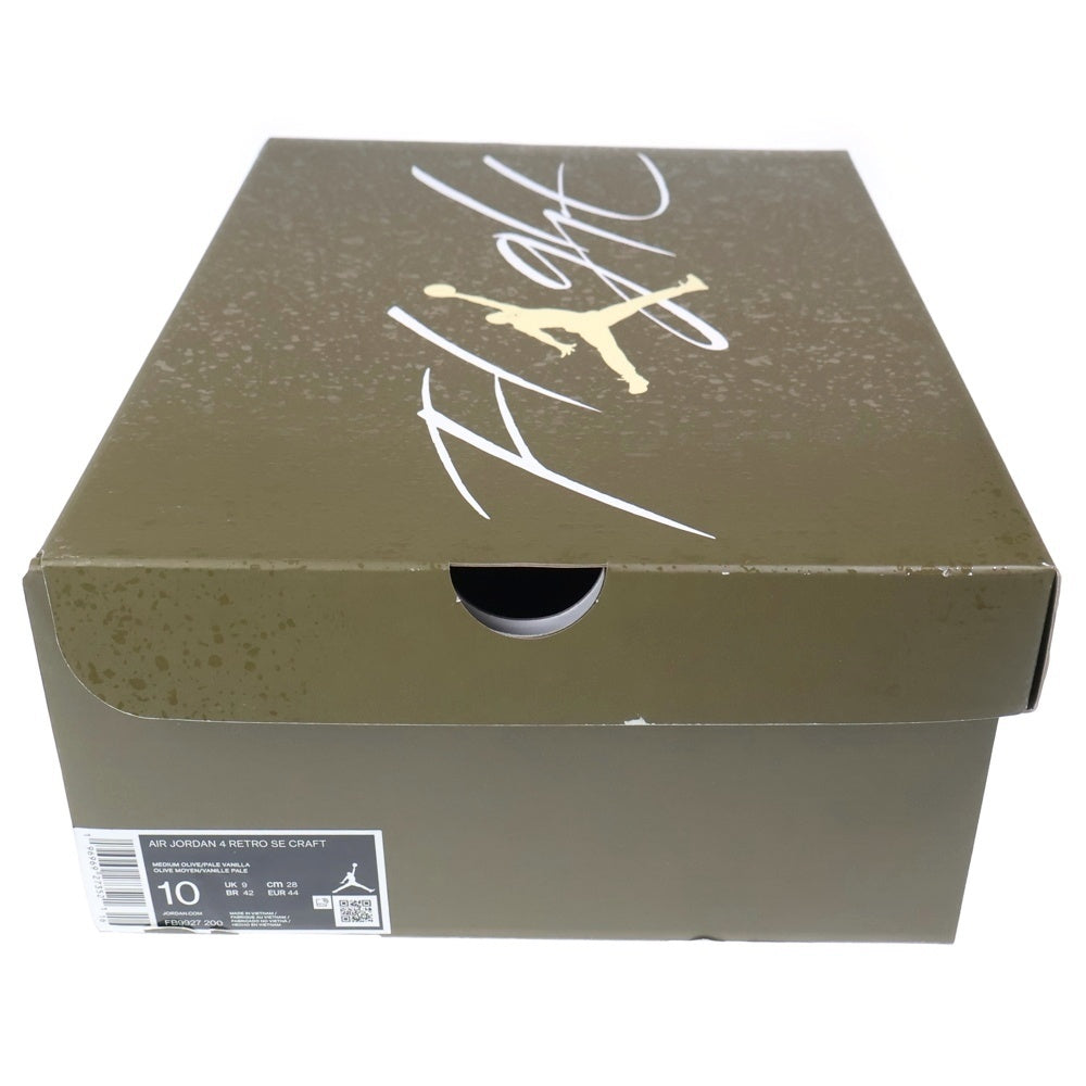 NIKE(ナイキ) AIR JORDAN4 RETRO SE CRAFT OLIVE FB9927-200 エアジョーダン4 クラフトオリーブ ハイカットスニーカー カーキ US10/28cm