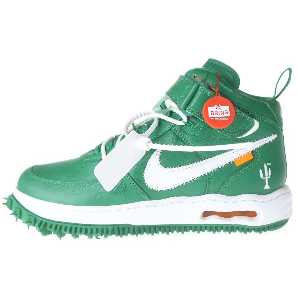 NIKE(ナイキ) ×OFF-WHITE AIR FORCE 1 MID SP LTHR DR0500-300 エアフォース1 SPレザー ミッドカットスニーカー グリーン US9.5/27.5cm