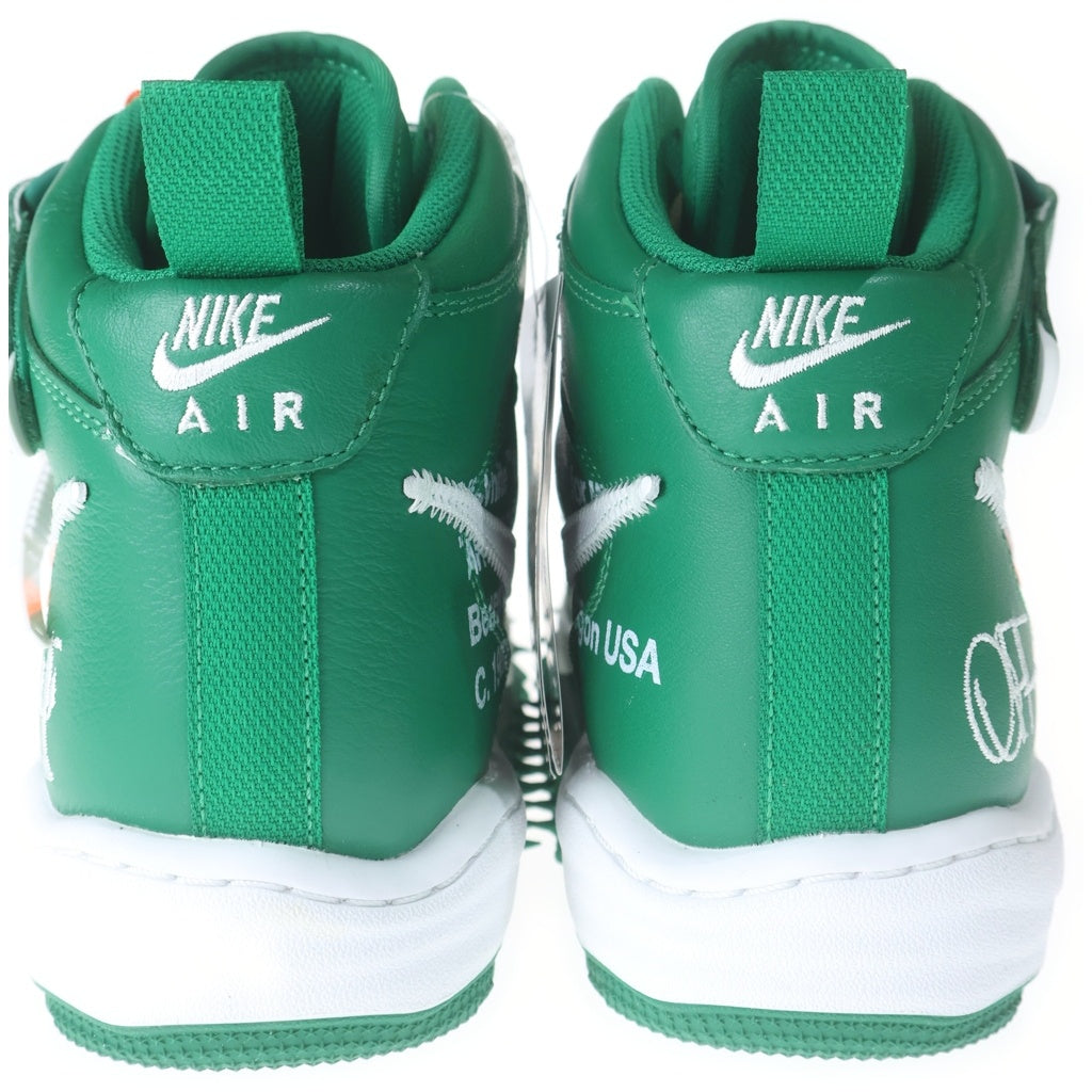 NIKE(ナイキ) ×OFF-WHITE AIR FORCE 1 MID SP LTHR DR0500-300 エアフォース1 SPレザー ミッドカットスニーカー グリーン US9.5/27.5cm