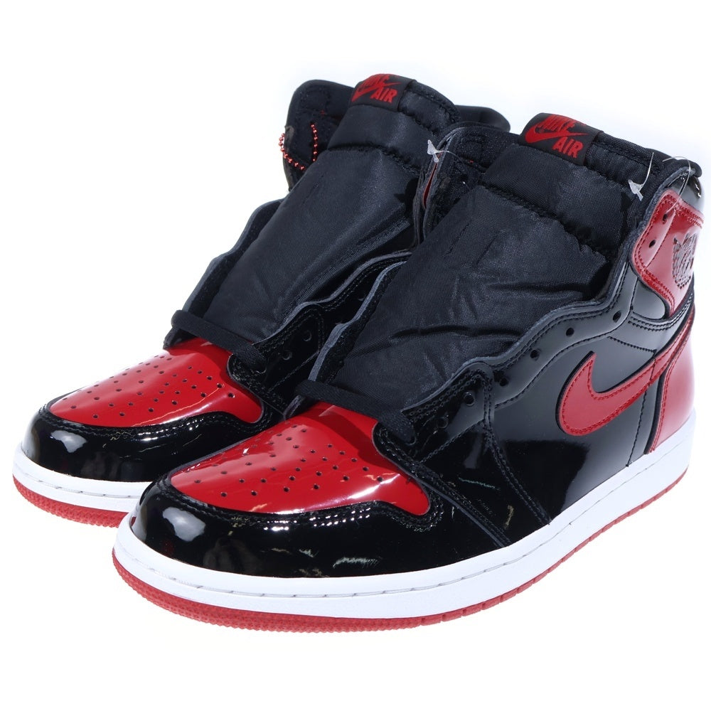 NIKE(ナイキ) AIR JORDAN 1 RETRO HIGH OG PATENT BRED 555088-063 エアジョーダン1 レトロハイ パテントブレッド スニーカー ブラック/レッド US9.5/27.5cm