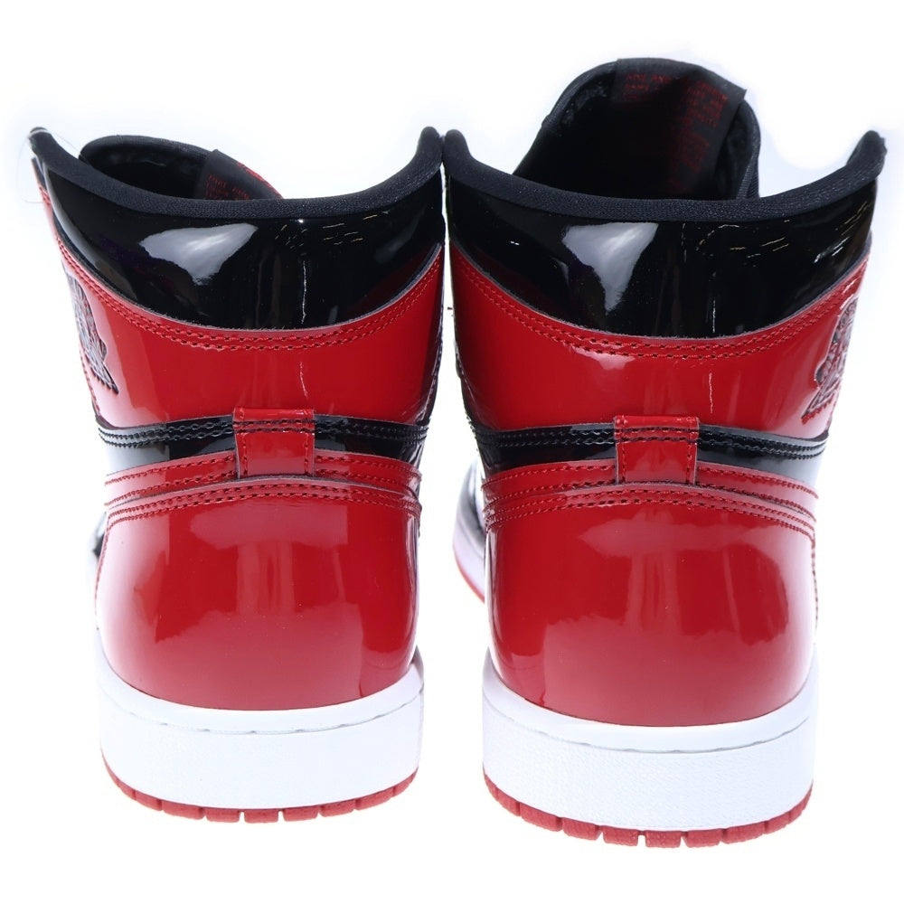 NIKE(ナイキ) AIR JORDAN 1 RETRO HIGH OG PATENT BRED 555088-063 エアジョーダン1 レトロハイ パテントブレッド スニーカー ブラック/レッド US9.5/27.5cm