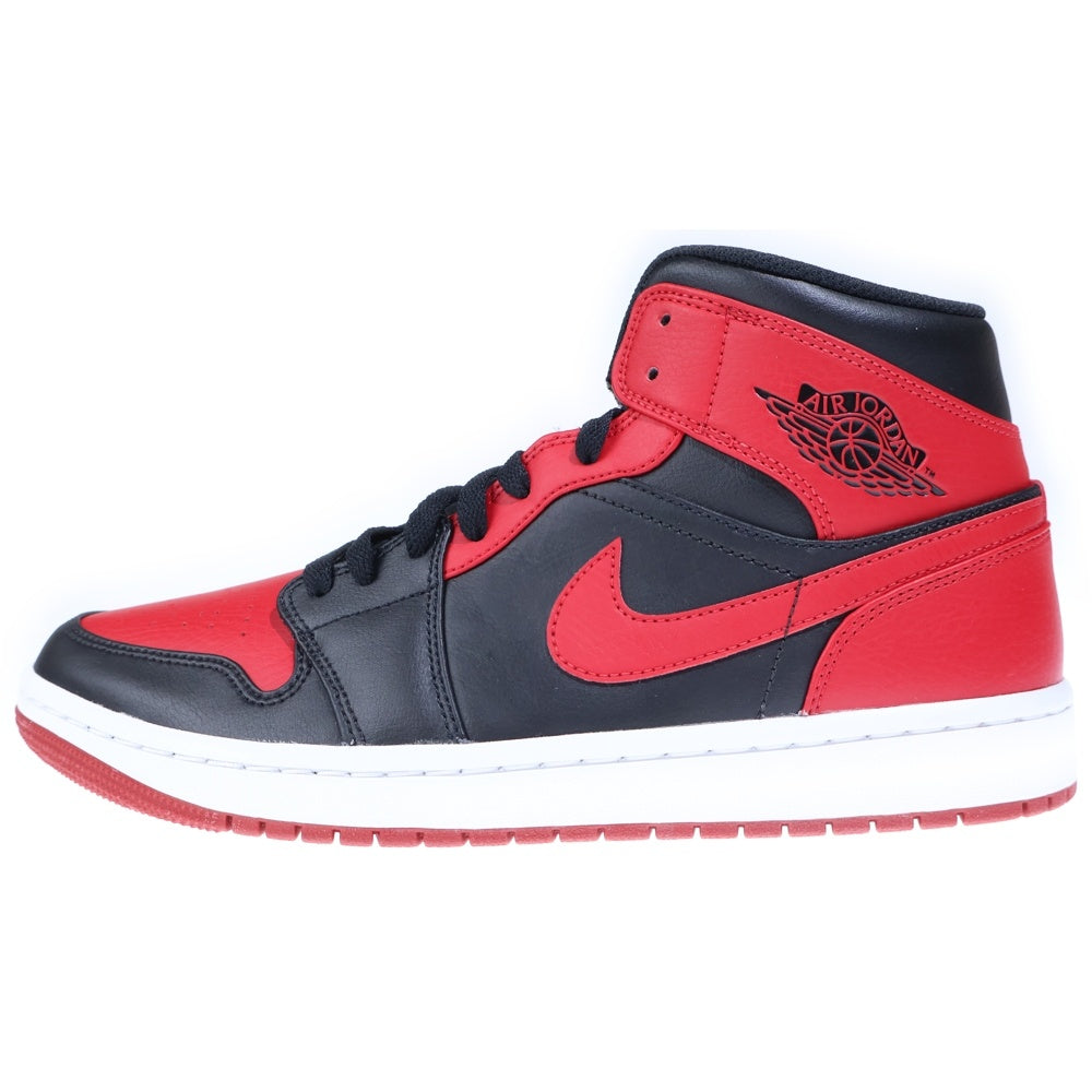 シューズ(男性用) NIKE AIR JORDAN 1 MID 554724-074 NIKE(ナイキ) AIR JORDAN 1 MID BRED 554724-074 エアジョーダン1