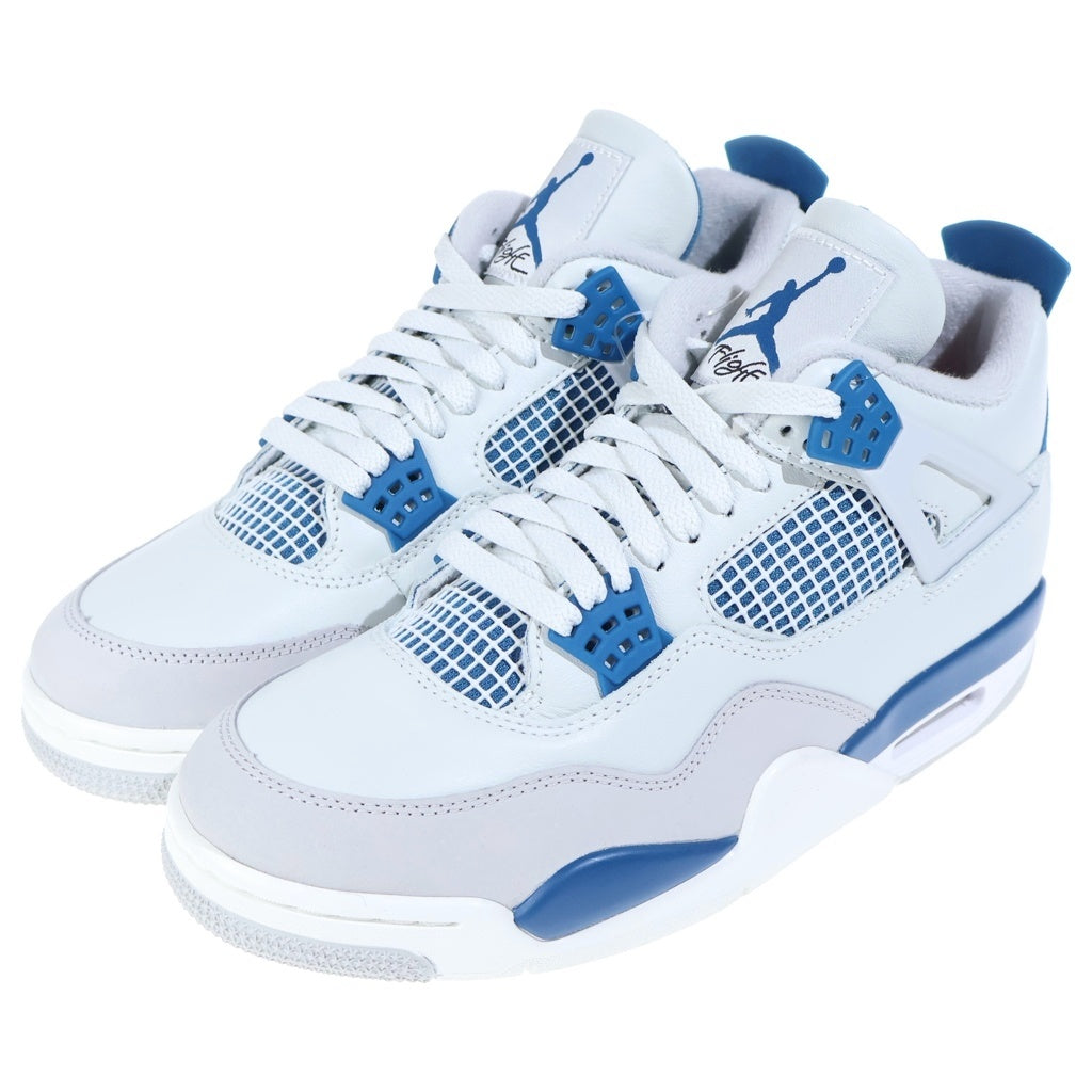 NIKE(ナイキ) AIR JORDAN 4 RETRO INDUSTRIAL BLUE FV5029-141 エアジョーダン4 インダストリアルブルー ミハイカットスニーカー ホワイト/ブルー US9.5/27.5cm