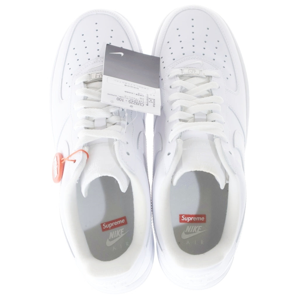 NIKE(ナイキ) ×SUPREME AIR FORCE 1 LOW CU9225-100 シュプリーム エアフォース 1 ローカットスニーカー ホワイト US9.5/27.5cm