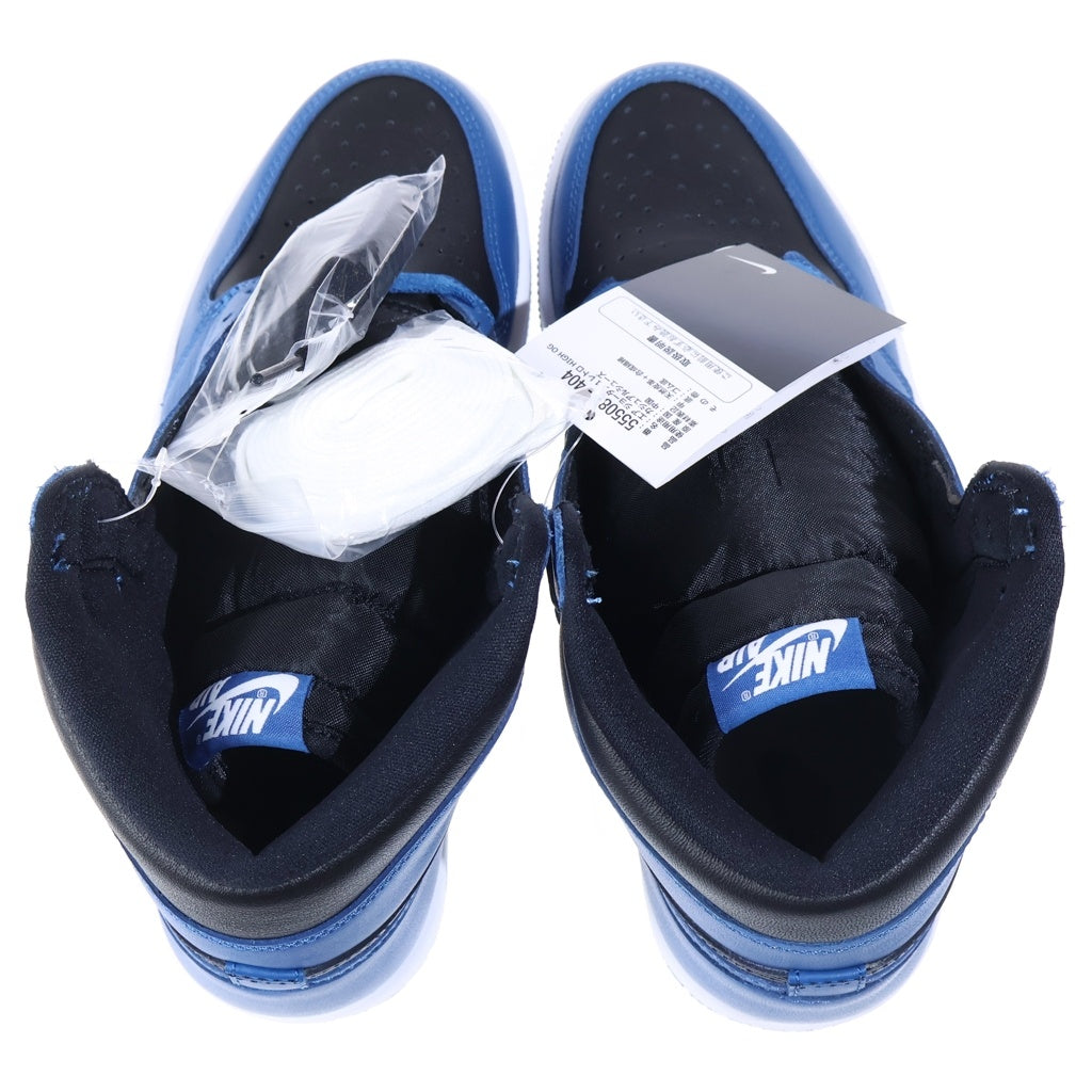 NIKE(ナイキ) AIR JORDAN1 RETRO OG DARK MARINA BLUE 555088-404 エアジョーダン1 ダークマリーナブルー ハイカットスニーカー ブラック/ブルー US9.5/27.5cm