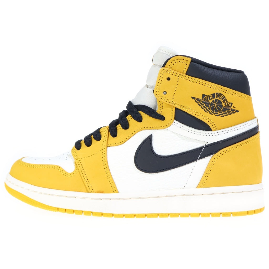 NIKE(ナイキ) AIR JORDAN 1 RETRO HIGH OG YELLOW OCHRE エアジョーダン1 レトロ イエローオークル イエロー/ホワイト US9/27cm DZ5485-701