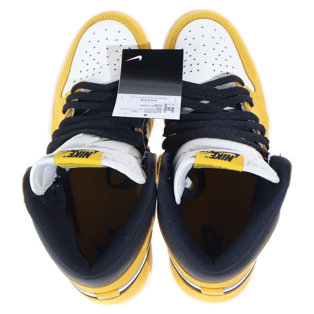 NIKE(ナイキ) AIR JORDAN 1 RETRO HIGH OG YELLOW OCHRE エアジョーダン1 レトロ イエローオークル イエロー/ホワイト US9/27cm DZ5485-701