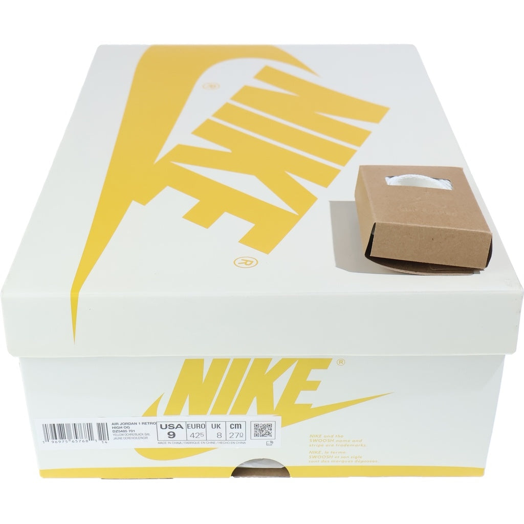 NIKE(ナイキ) AIR JORDAN 1 RETRO HIGH OG YELLOW OCHRE エアジョーダン1 レトロ イエローオークル イエロー/ホワイト US9/27cm DZ5485-701