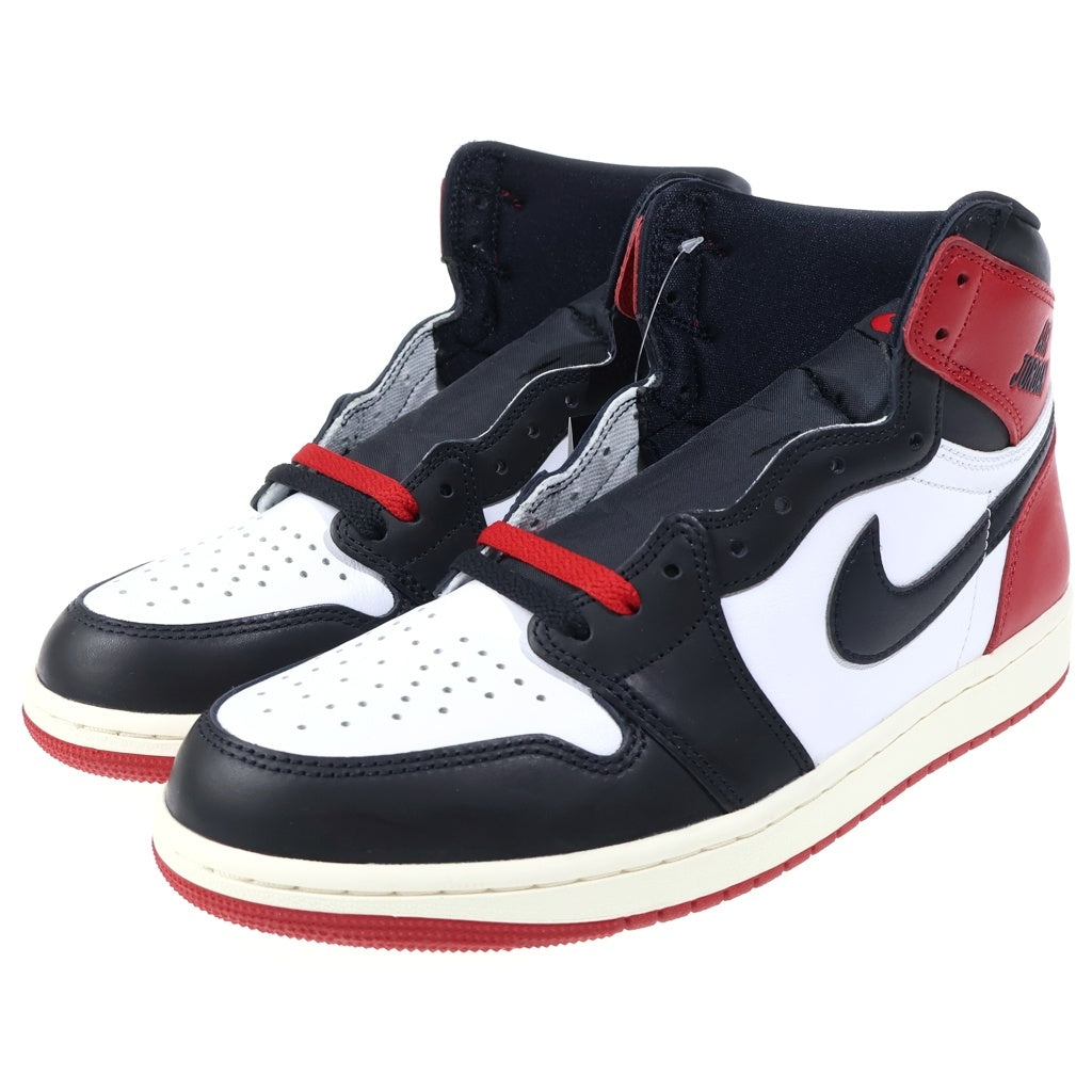 NIKE(ナイキ) AIR JORDAN 1 RETRO HIGH OG BLACK TOE REIMAGINED エアジョーダン1ハイカットスニーカー ブラック/ホワイト US9/27cm DZ5485-106